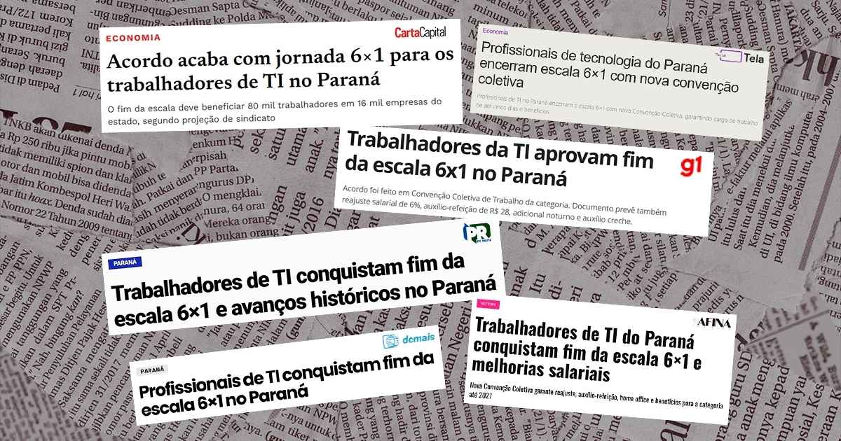 Fim da escala 6×1 em TI no Paraná ganha repercussão nacional