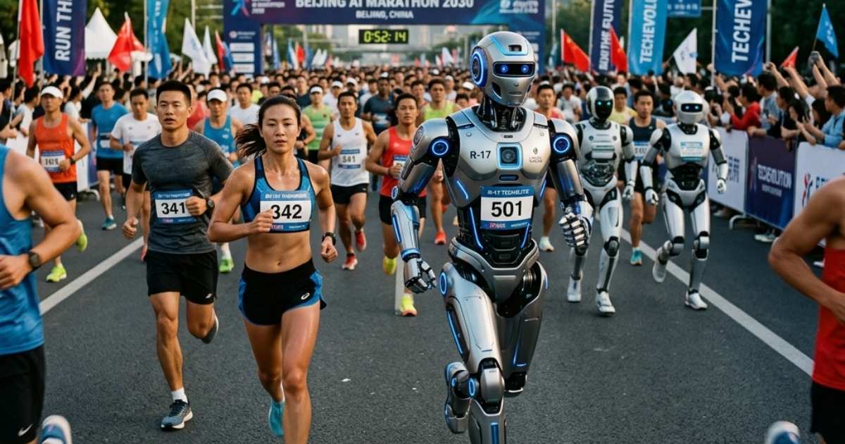 China coloca robôs contra humanos em corrida